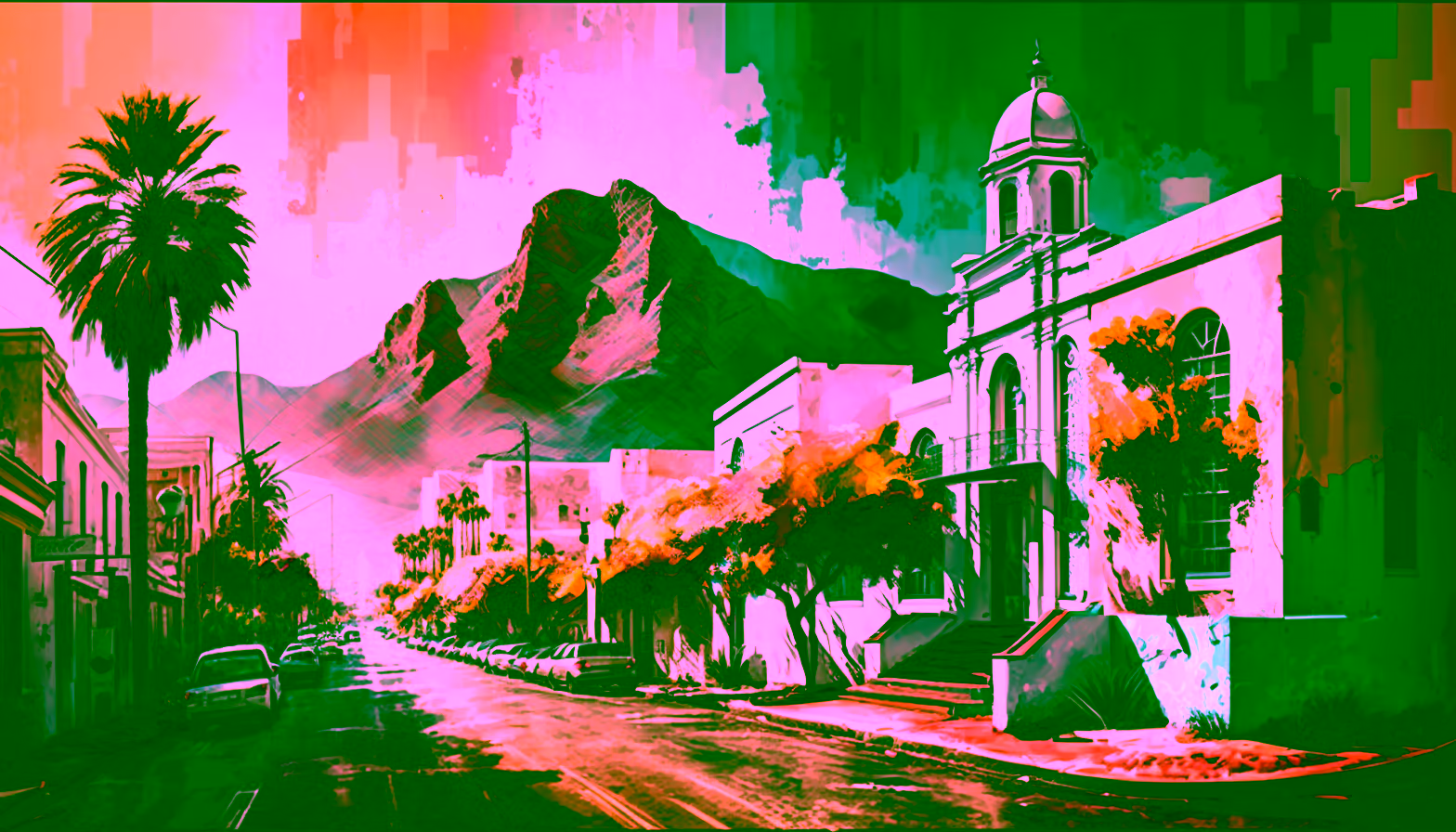 Canvas Wall Art - Streets of Capetown - B1006