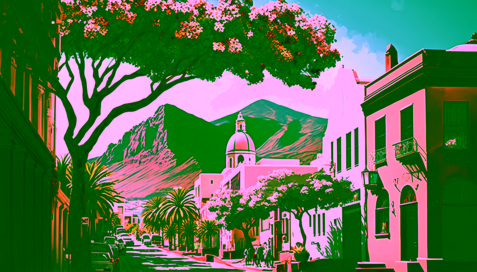 Canvas Wall Art - Capetown Streets - B1007