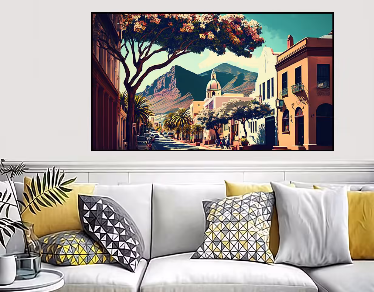 Canvas Wall Art - Capetown Streets - B1007