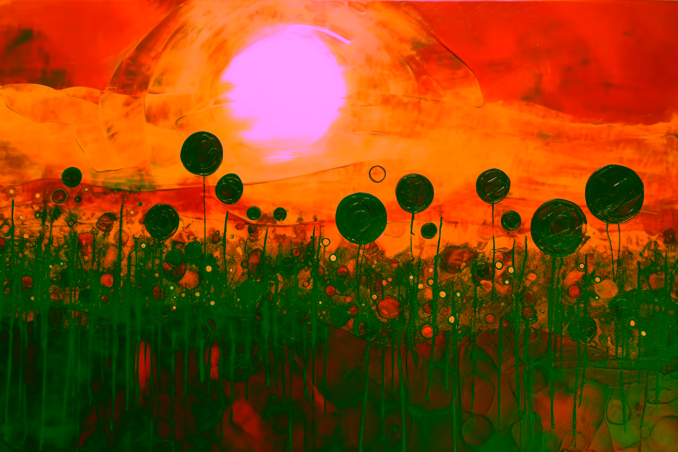 Canvas Wall Art - A Mesmerizing Blend Warm Oranges Deep - A1448