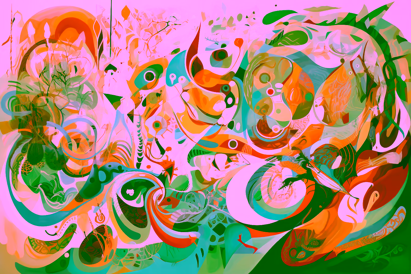 Canvas Wall Art - Abstract Depictions Natural Elements - A1096