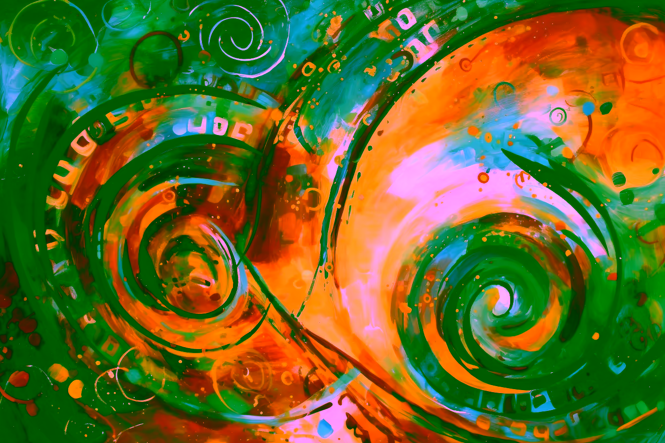 Canvas Wall Art - African Melodies By Vibrant Rhythms Abstract - A1567