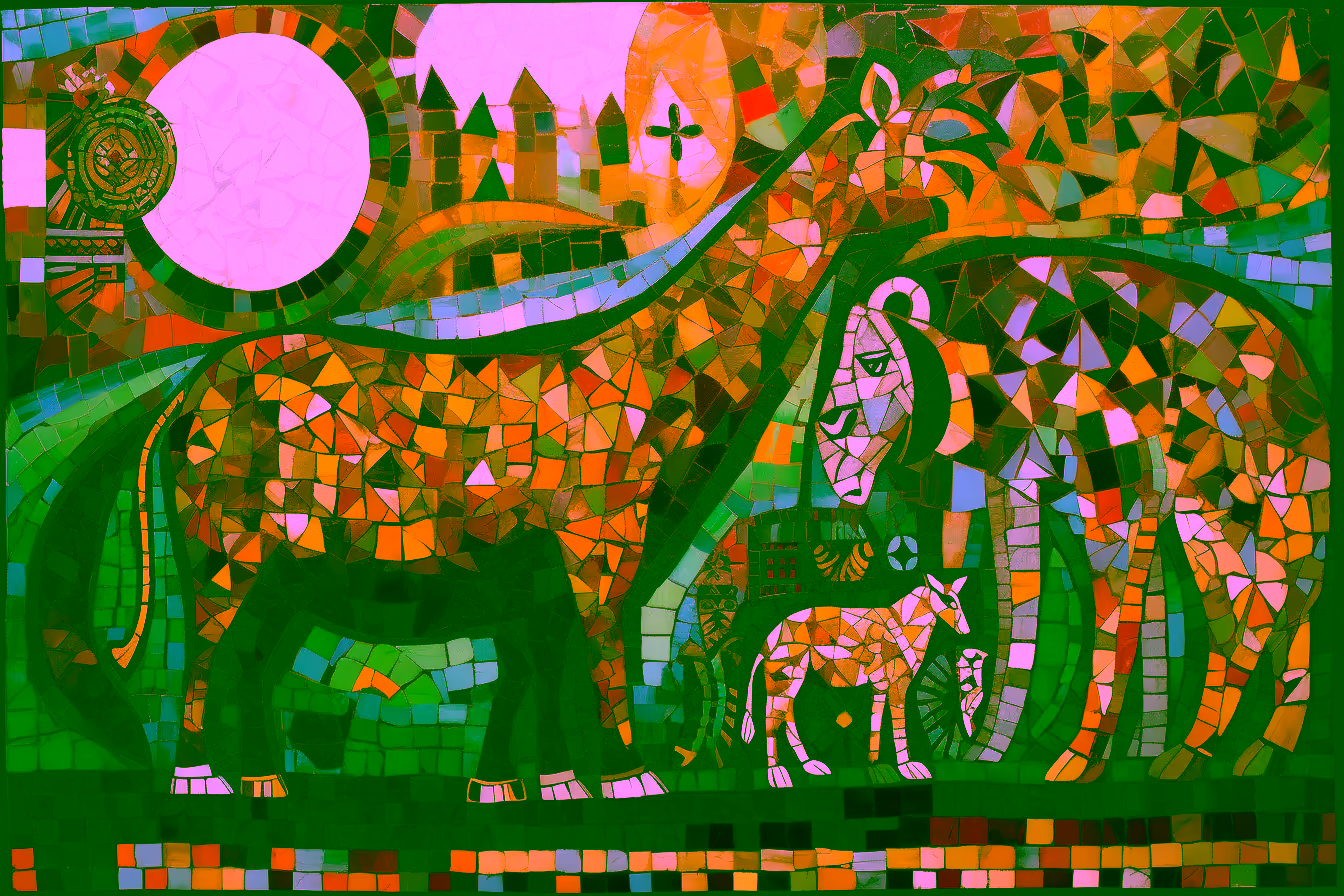 Canvas Wall Art - African Mosaic By Abstract Harmony Abstract - A1584 - Image 6