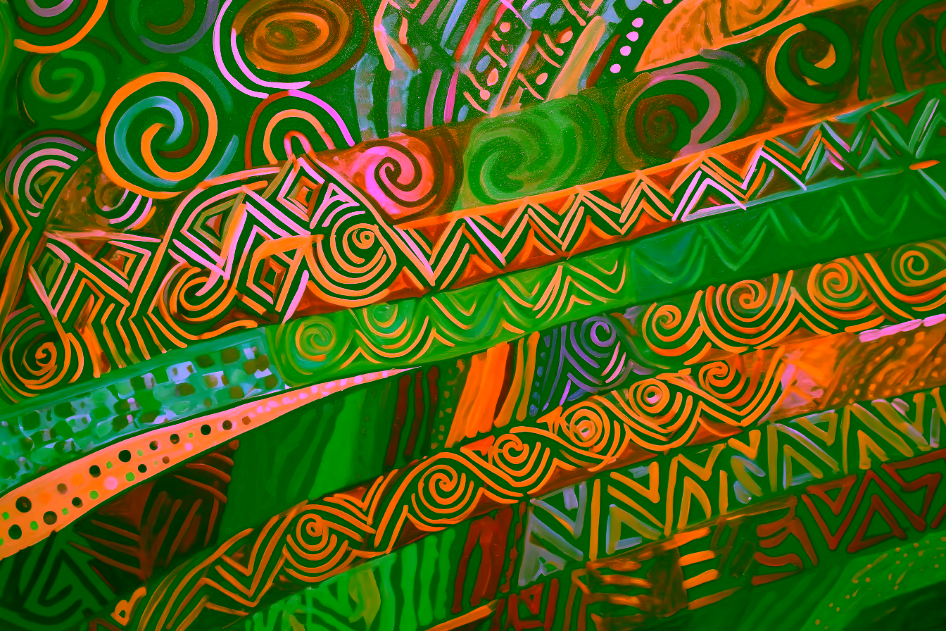 Canvas Wall Art - African Patterns By Abstract Expressions Abstract - A1554