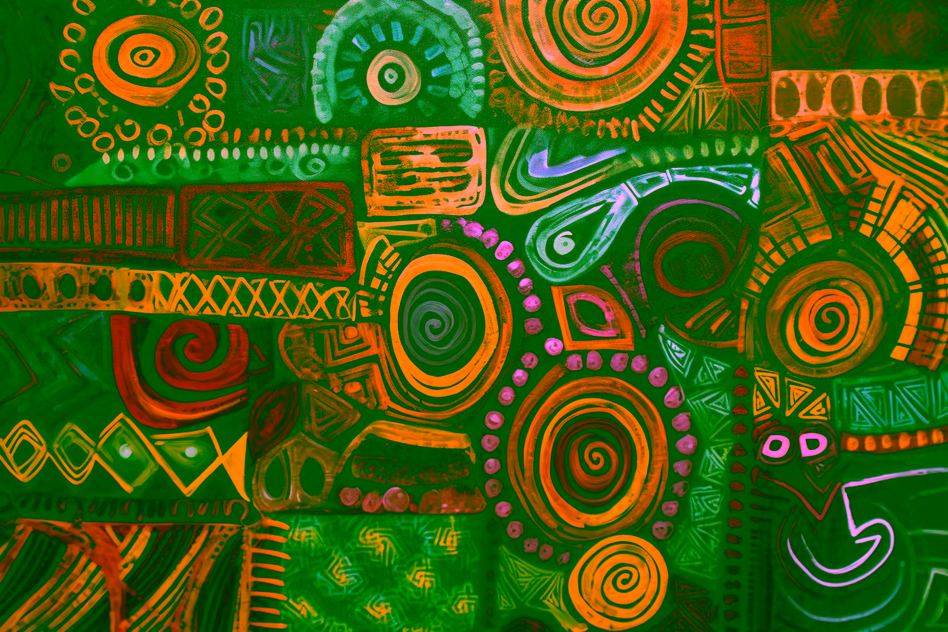 Canvas Wall Art - African Patterns By Abstract Expressions Abstract - A1552