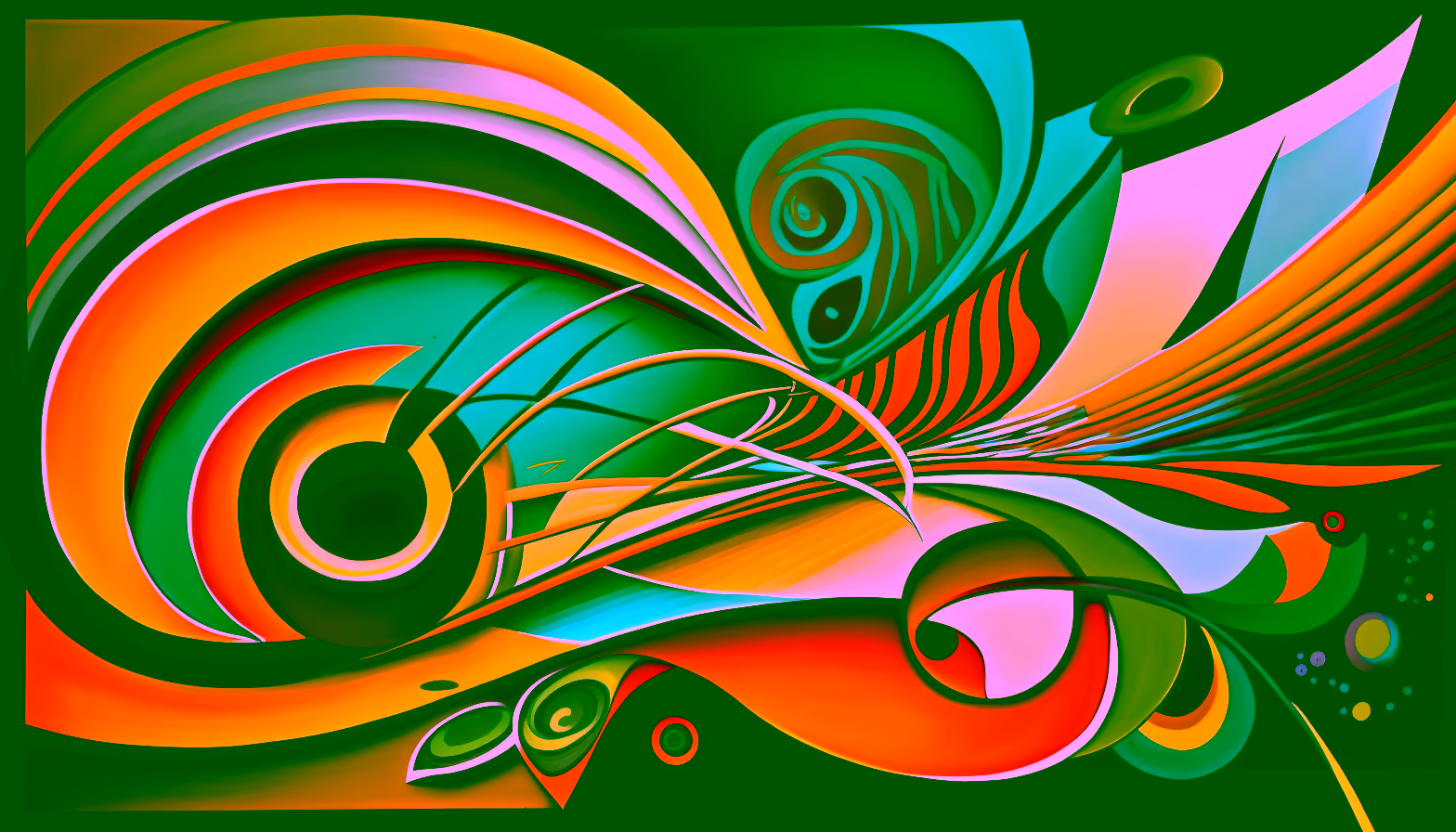 Canvas Wall Art - African Rhythm Abstract Painting - B1094