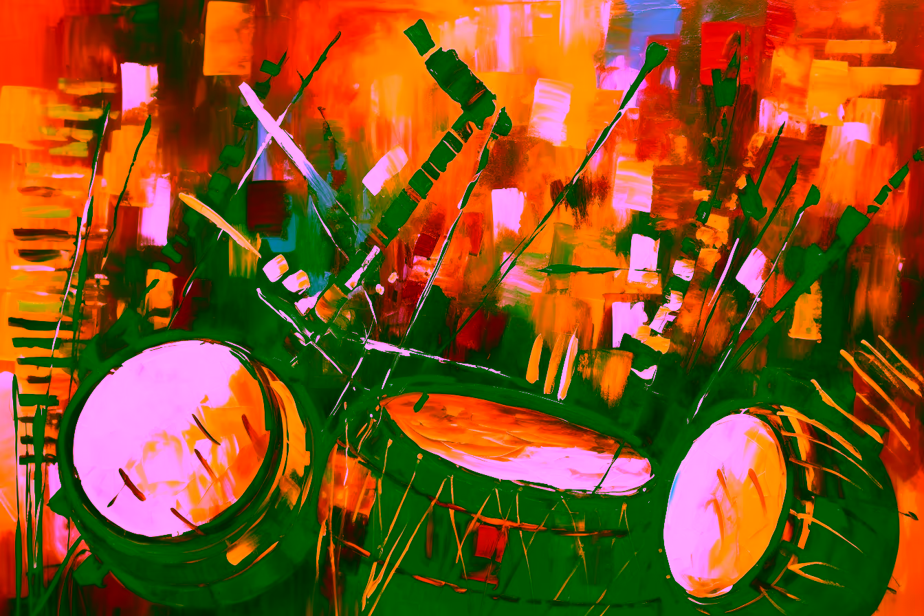 Canvas Wall Art - African Rhythms By Abstract Harmonies Abstract - A1700