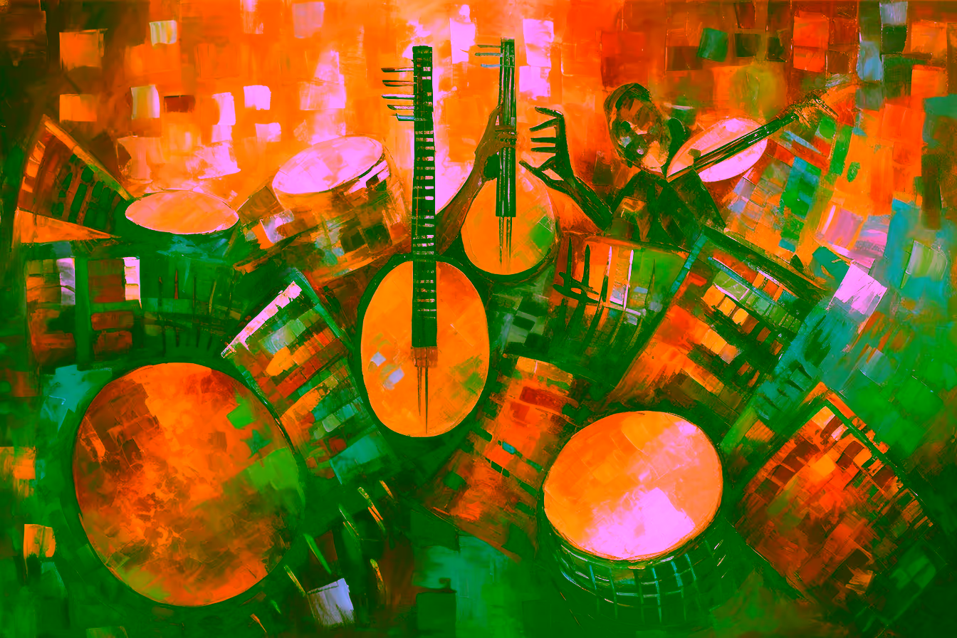 Canvas Wall Art - African Rhythms By Abstract Harmonies Abstract - A1701