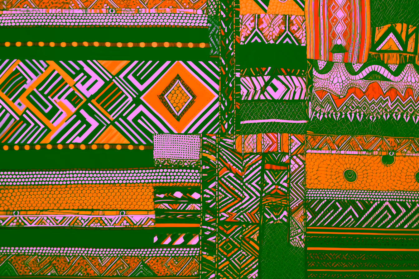 Canvas Wall Art - An Explosion Bold Patterns Geometric Shapes - A1443
