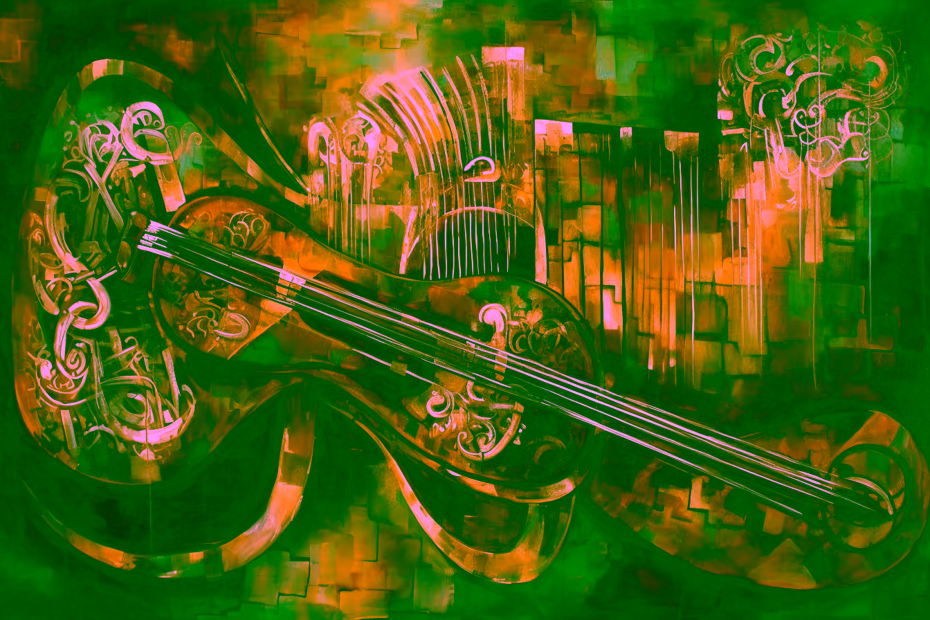 Canvas Wall Art - Celtic Melodies By Abstract Harmonies Acrylic - A1696
