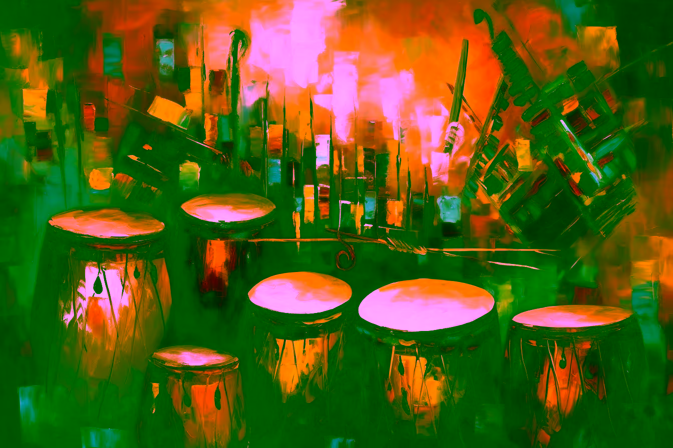 Canvas Wall Art - Cultural Rhapsody By Abstract Serenades Captivating - A1690