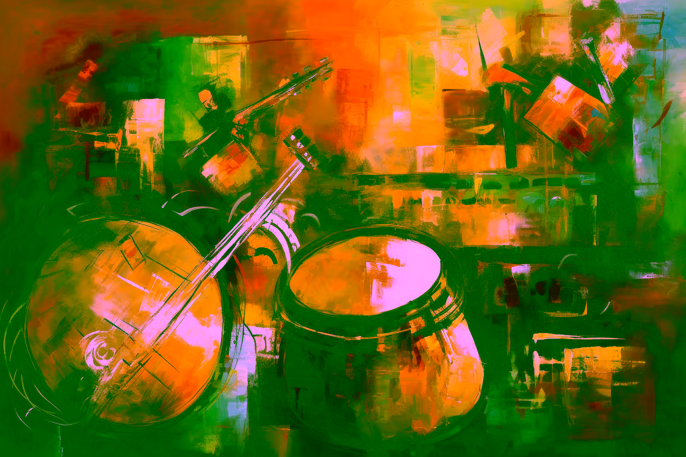 Canvas Wall Art - Cultural Rhapsody By Abstract Serenades Captivating - A1692