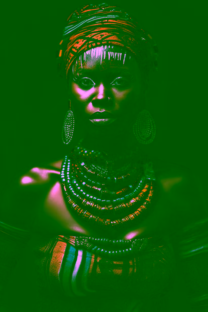 Canvas Wall Art - Beautiful African Woman - A1152