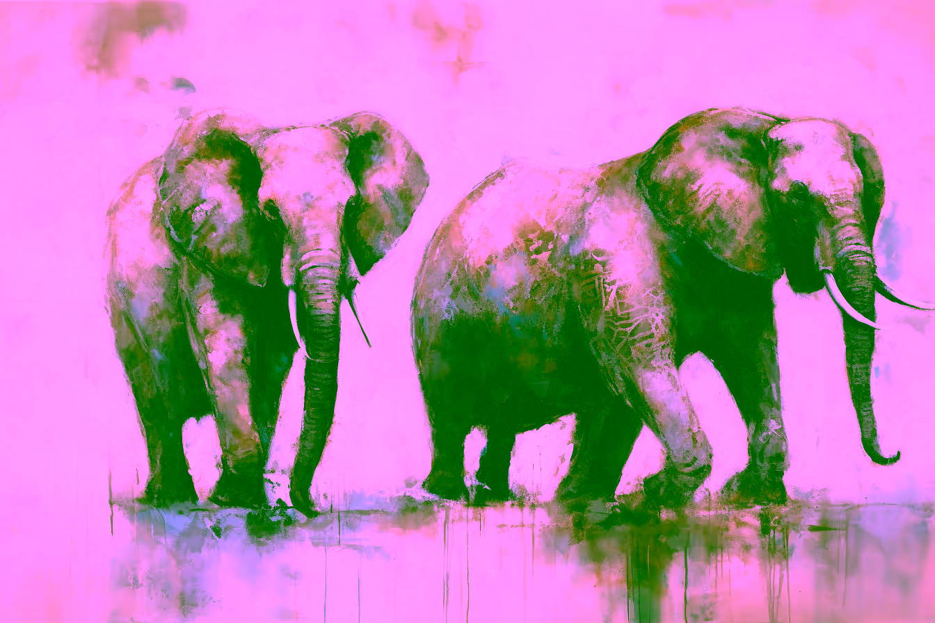 Canvas Wall Art - Graceful Giants By Abstract Serenades Acrylic - A1576
