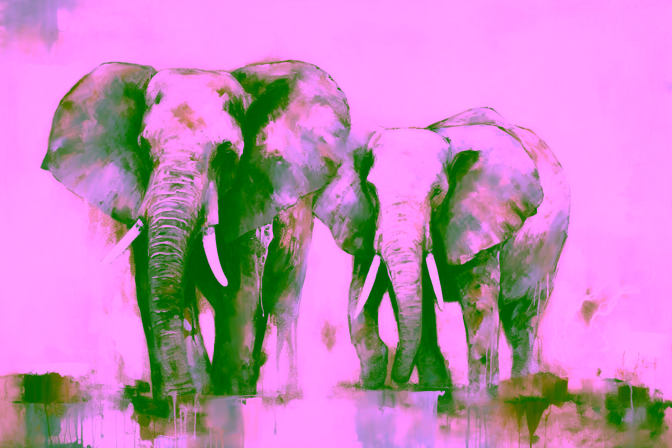 Canvas Wall Art - Graceful Giants By Abstract Serenades Acrylic - A1574