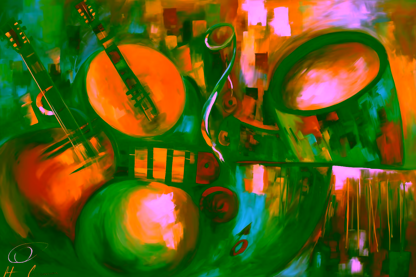 Canvas Wall Art - Instruments Unity By Chromatic Harmony Acrylic  - A1663 - Image 4