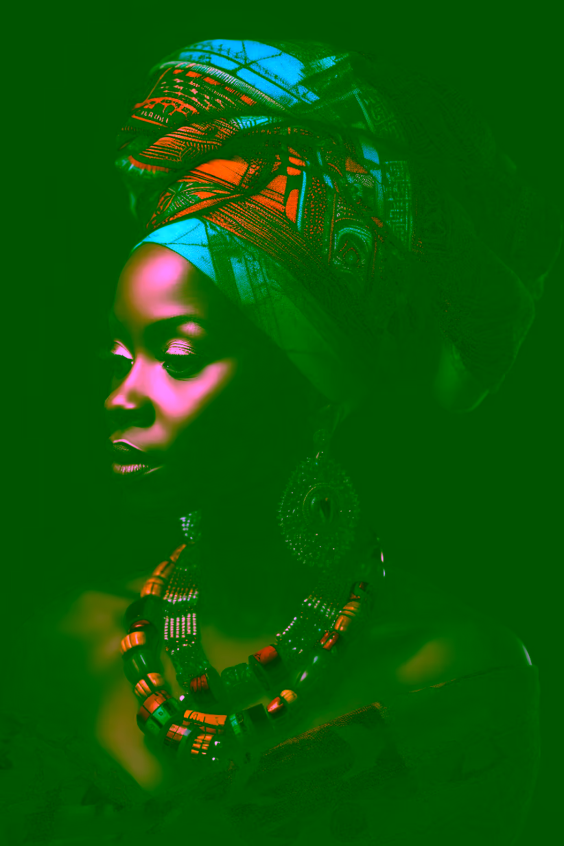 Canvas Wall Art - Beautiful African Woman - A1161