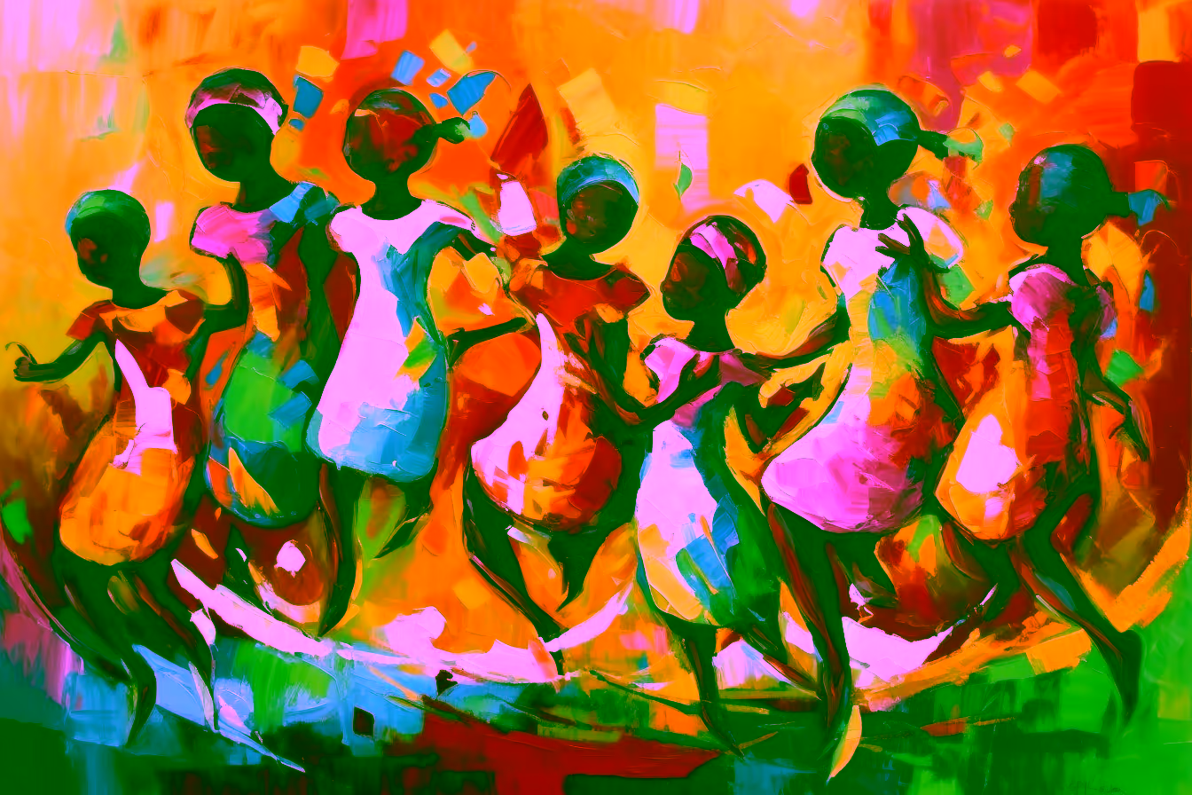 Canvas Wall Art - Joyful Innocence By Chromatic Expressions Abs - A1585