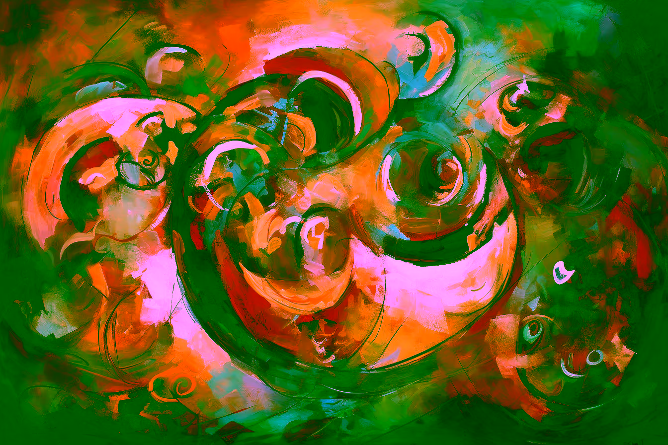 Canvas Wall Art - Resilient Spirits By Abstract Expressions Acrylic - A1644