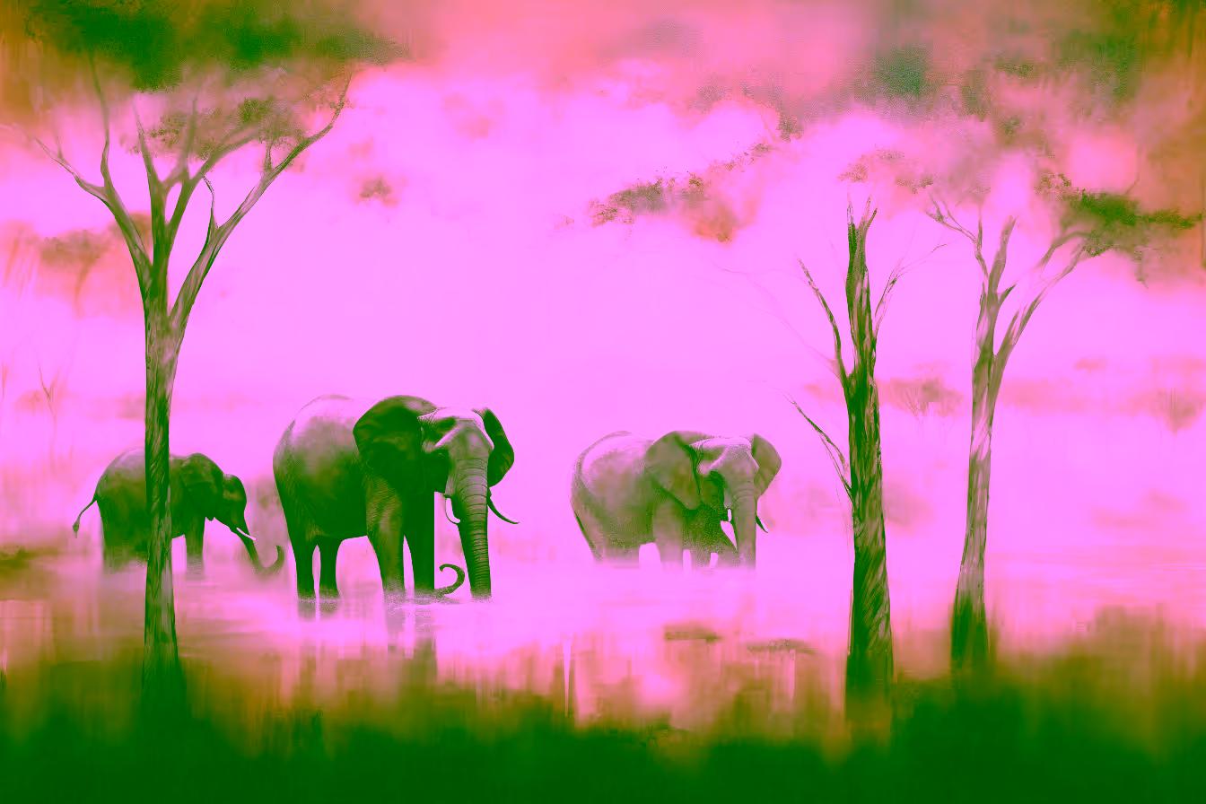 Canvas Wall Art - Savannah Dreams By Chromatic Expressions Abstact - A1565