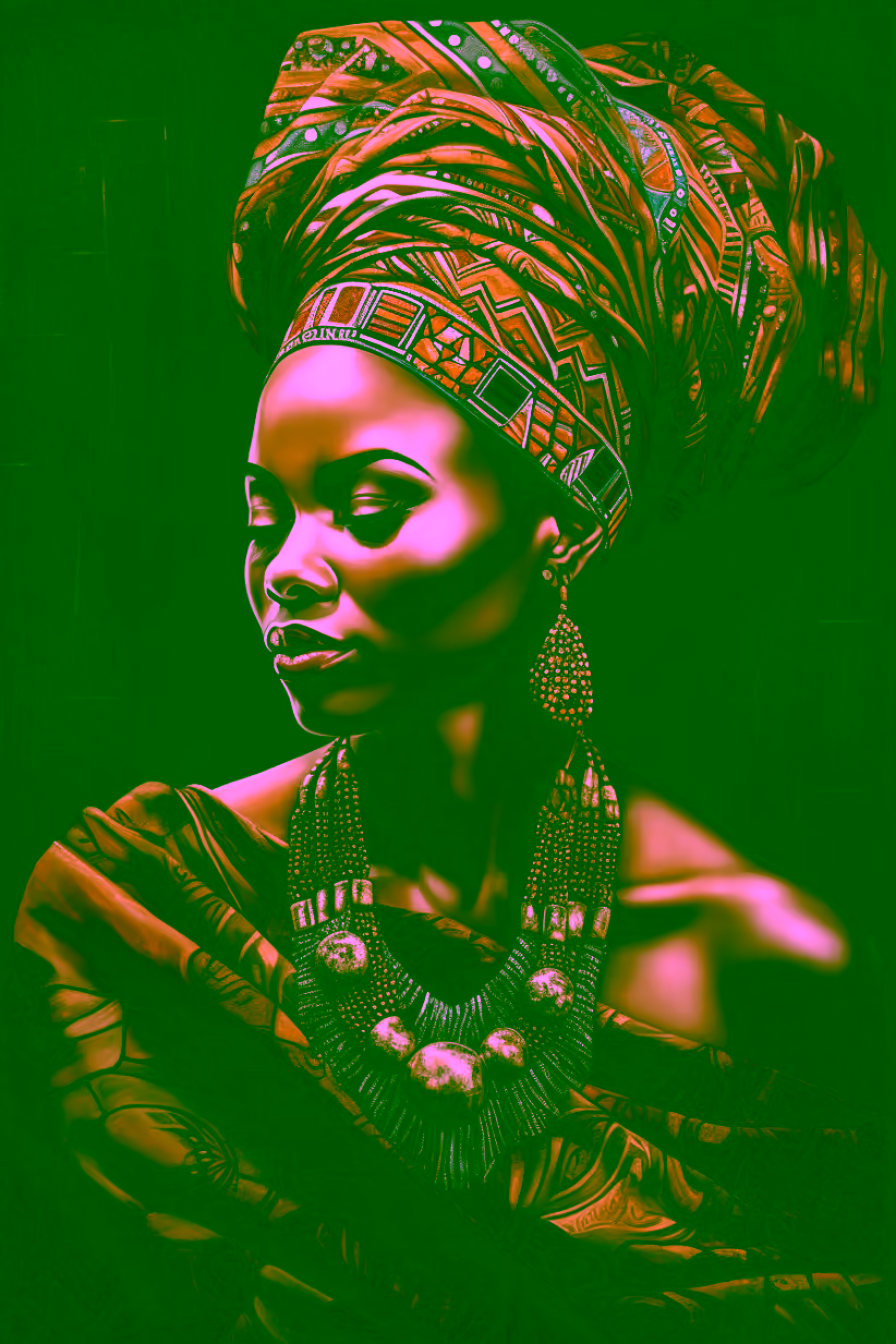 Canvas Wall Art - Beautiful African Woman  - A1149 - Image 10