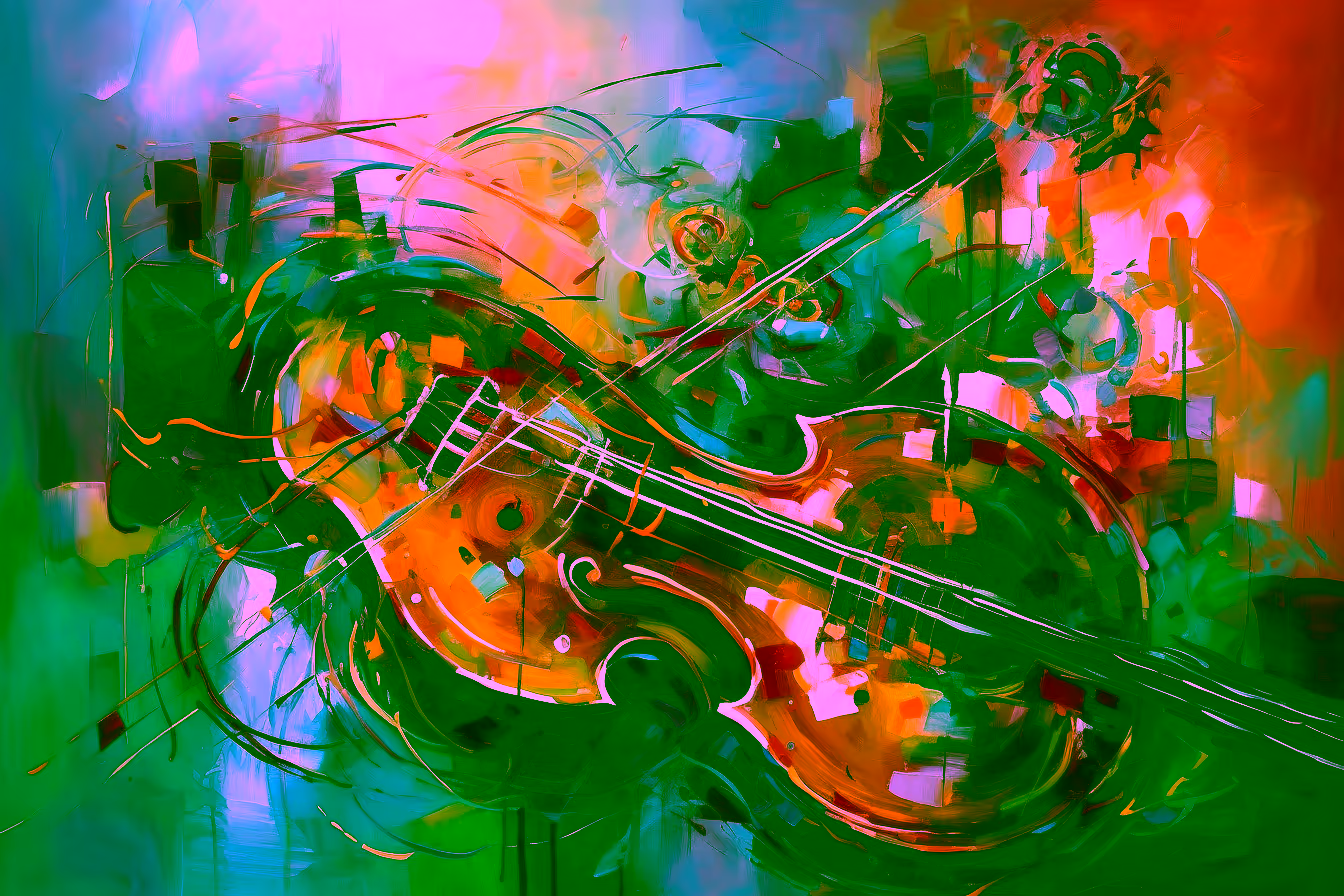 Canvas Wall Art - Sonic Expressions By Abstract Harmonies Abstract - A1702