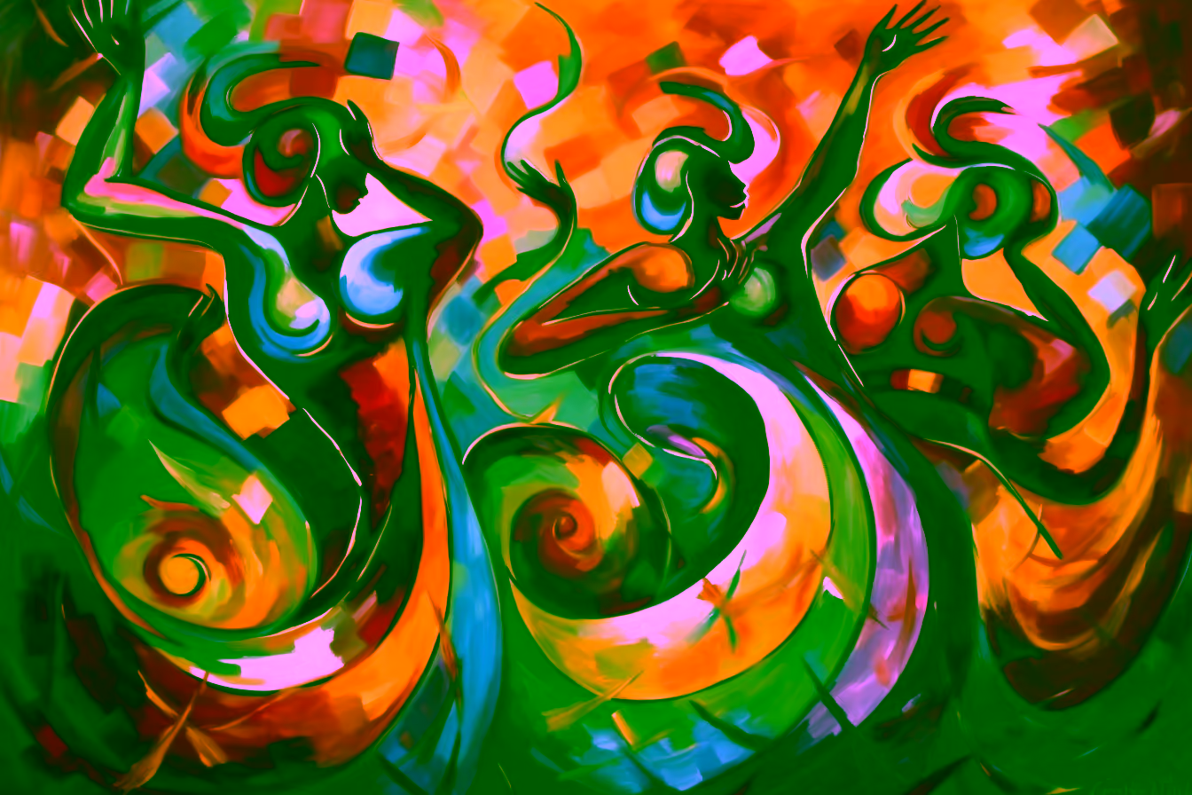 Canvas Wall Art - Soulful Melodies By Vibrant Rhythms Captivating - A1619
