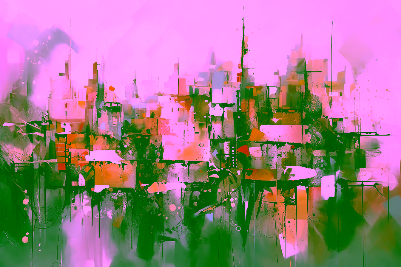 Canvas Wall Art - Abstract Composition Captures Dreamlike - A1275