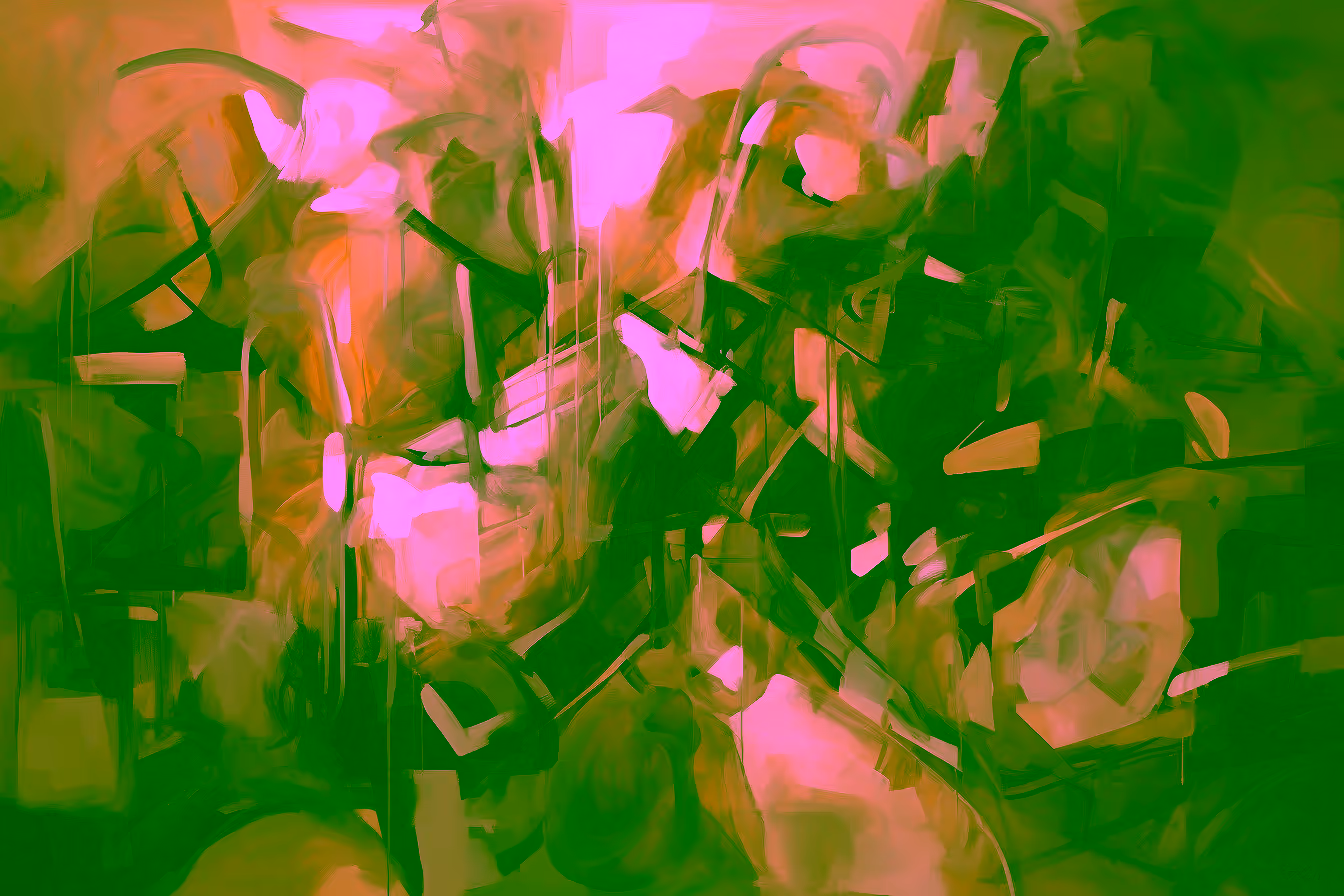 Canvas Wall Art - Abstract Composition Painting - A1328