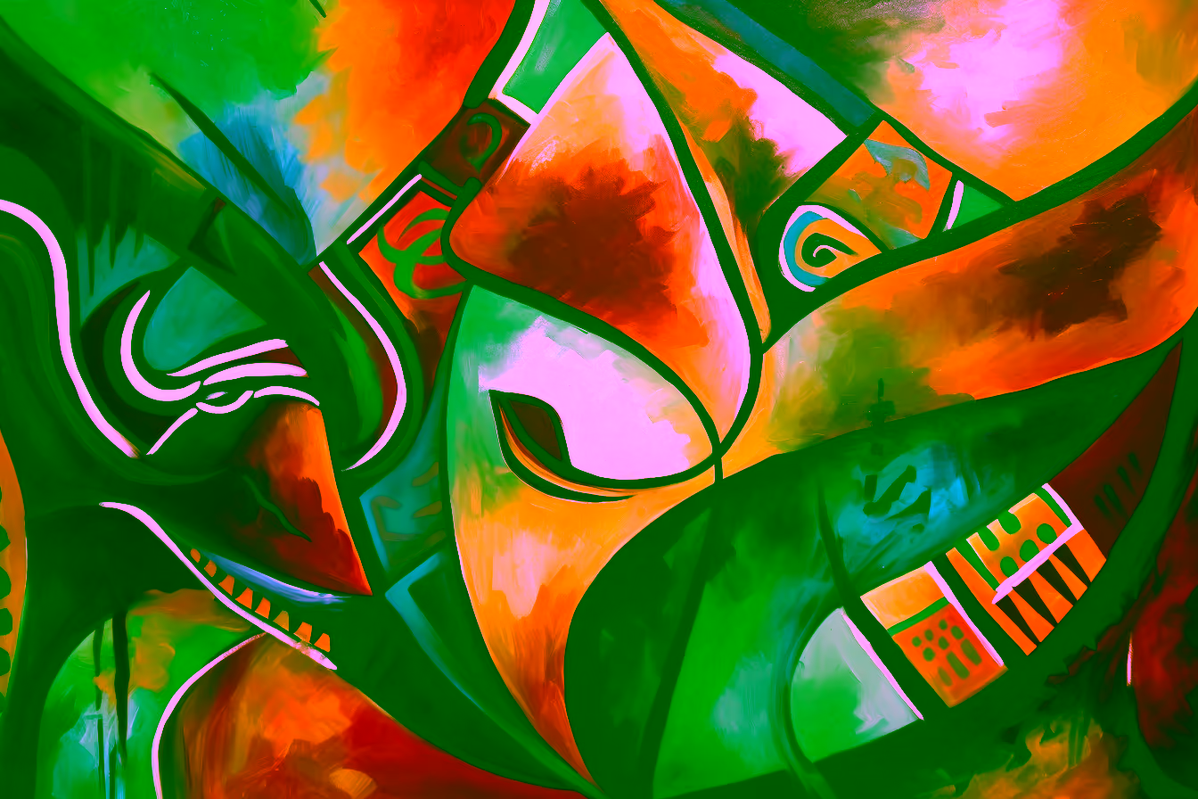 Canvas Wall Art - Transcending Borders By Abstract Expressions - A1616