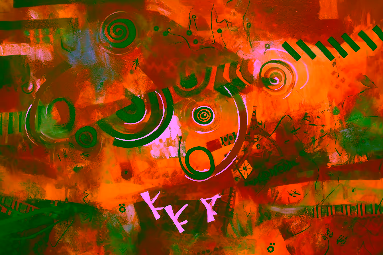 Canvas Wall Art - Tribal Rhythms By Vibrant Expressions Captivating - A1640