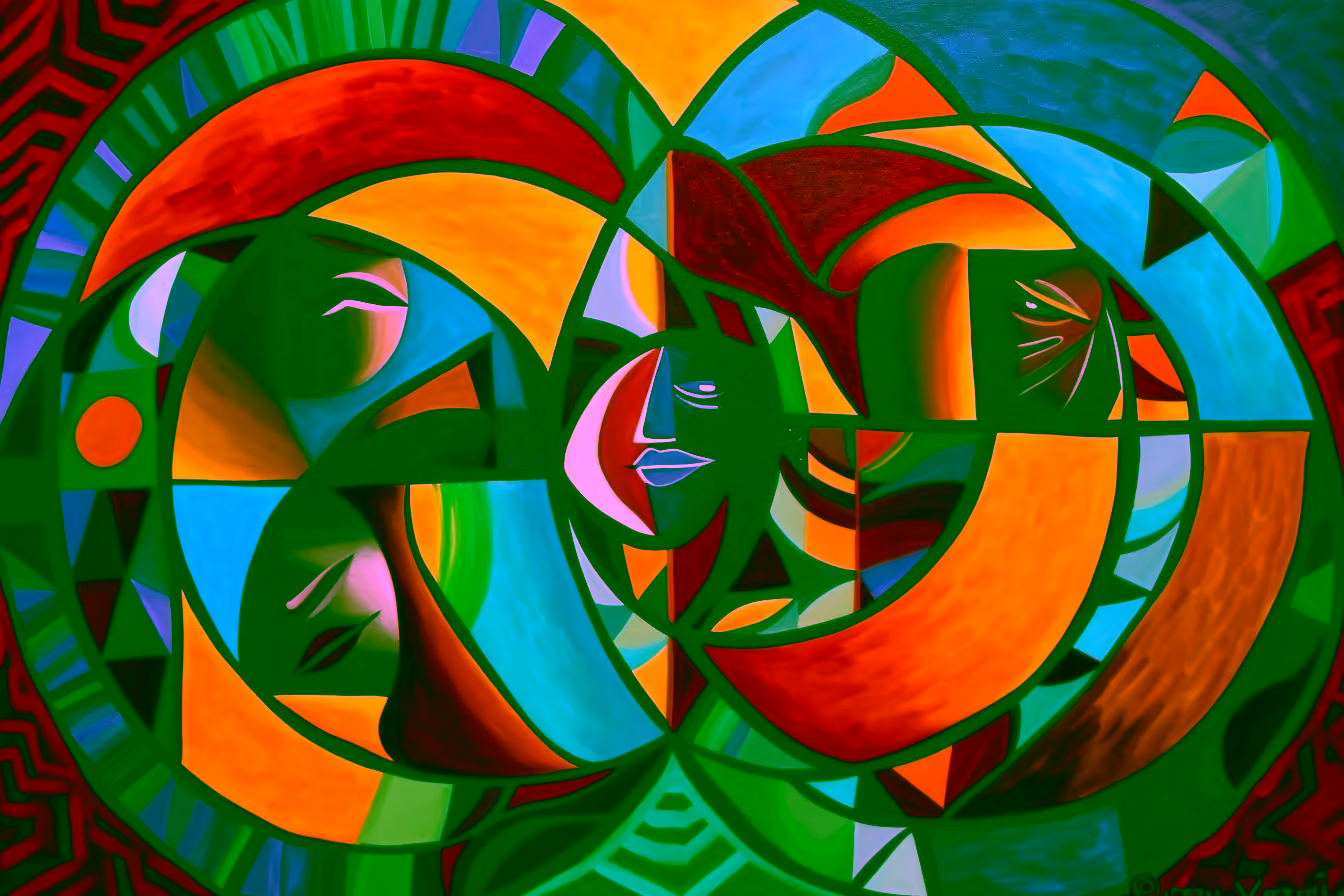 Canvas Wall Art - Tribes Unity By Abstract Serenades Abstract - A1545