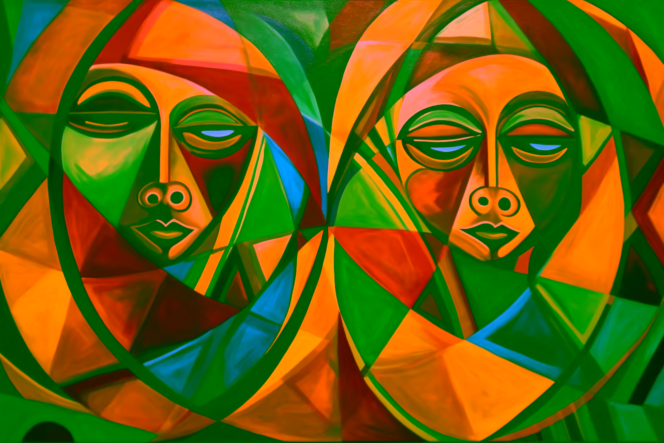 Canvas Wall Art - Tribes Unity By Abstract Serenades Abstract - A1543 - Image 2
