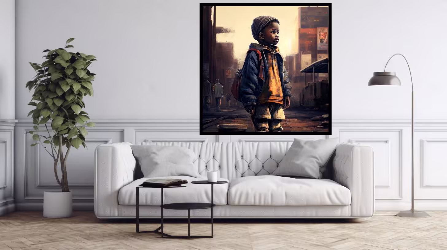 Canvas Wall Art - Boy Lost - B1615