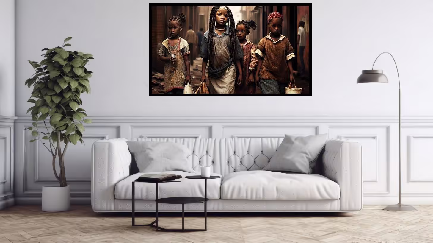 Canvas Wall Art - The girls children - B1617