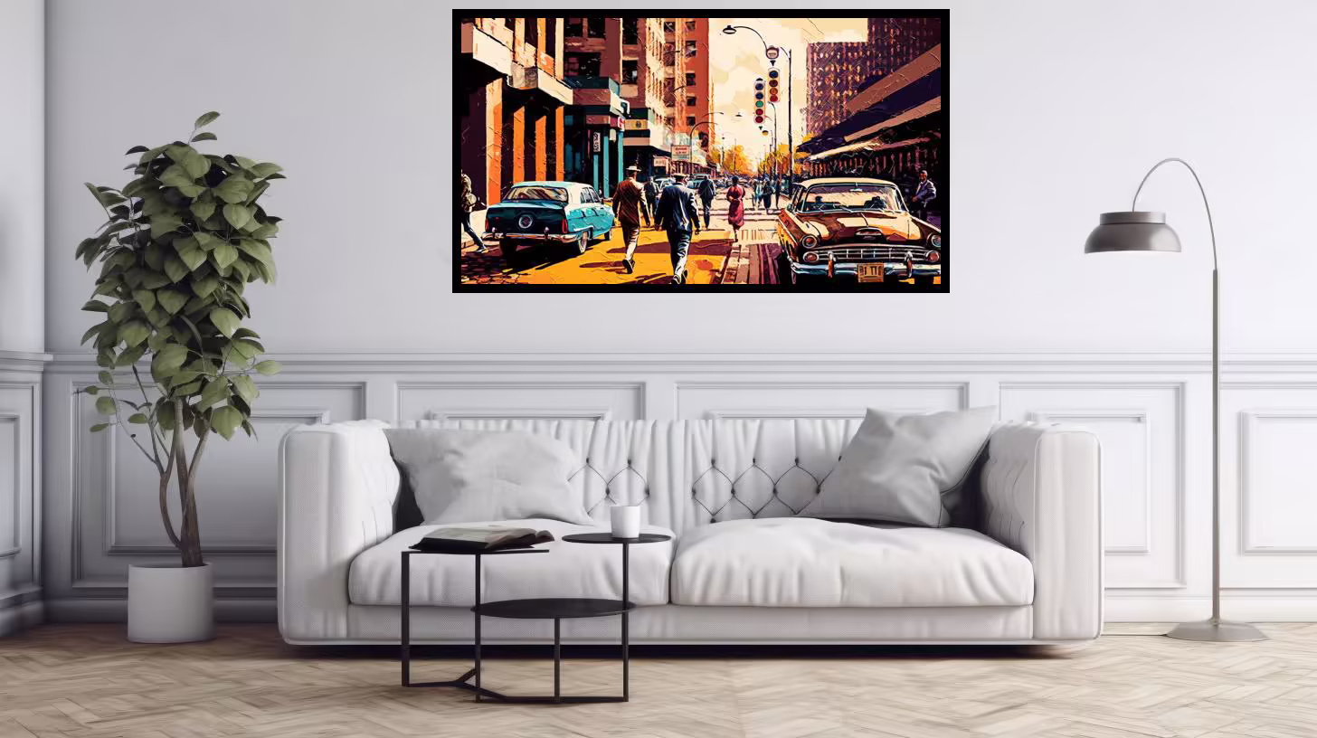 Canvas Wall Art - City of Johannesburg Painting - B1636