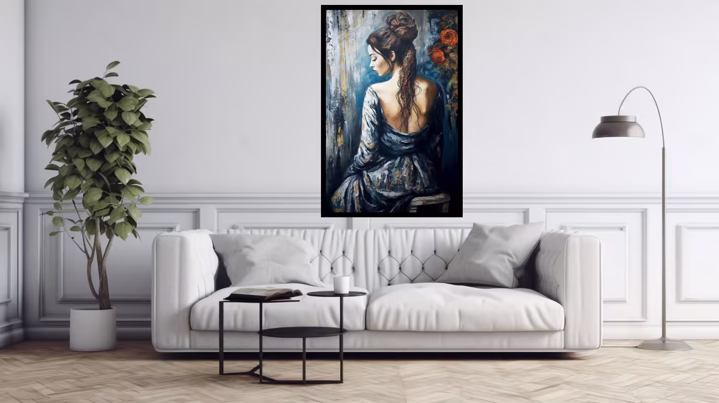 Canvas Wall Art - Beautiful woman abstract - A1704