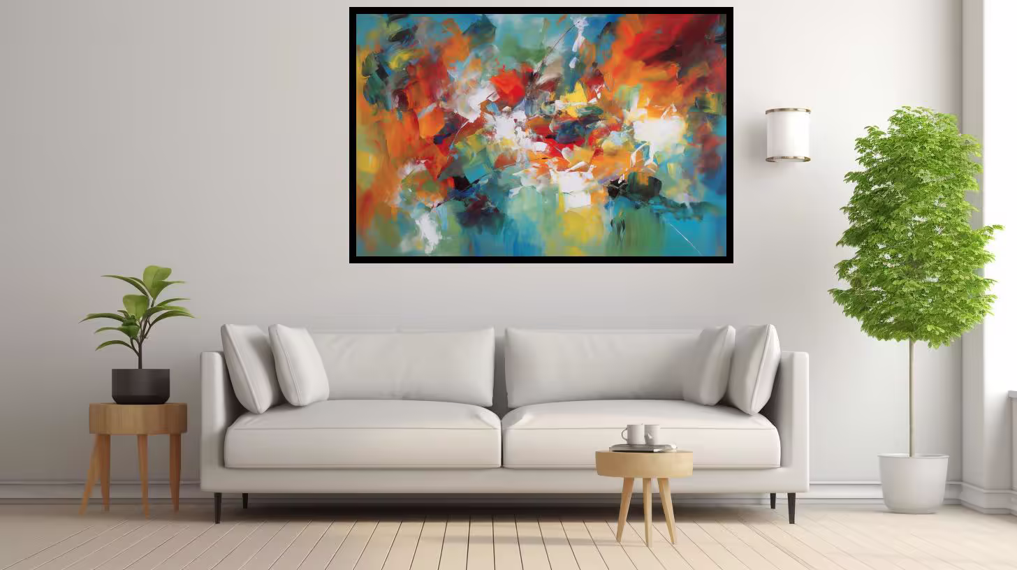Canvas Wall Art - Abstract Expressionist Piece  - A1500