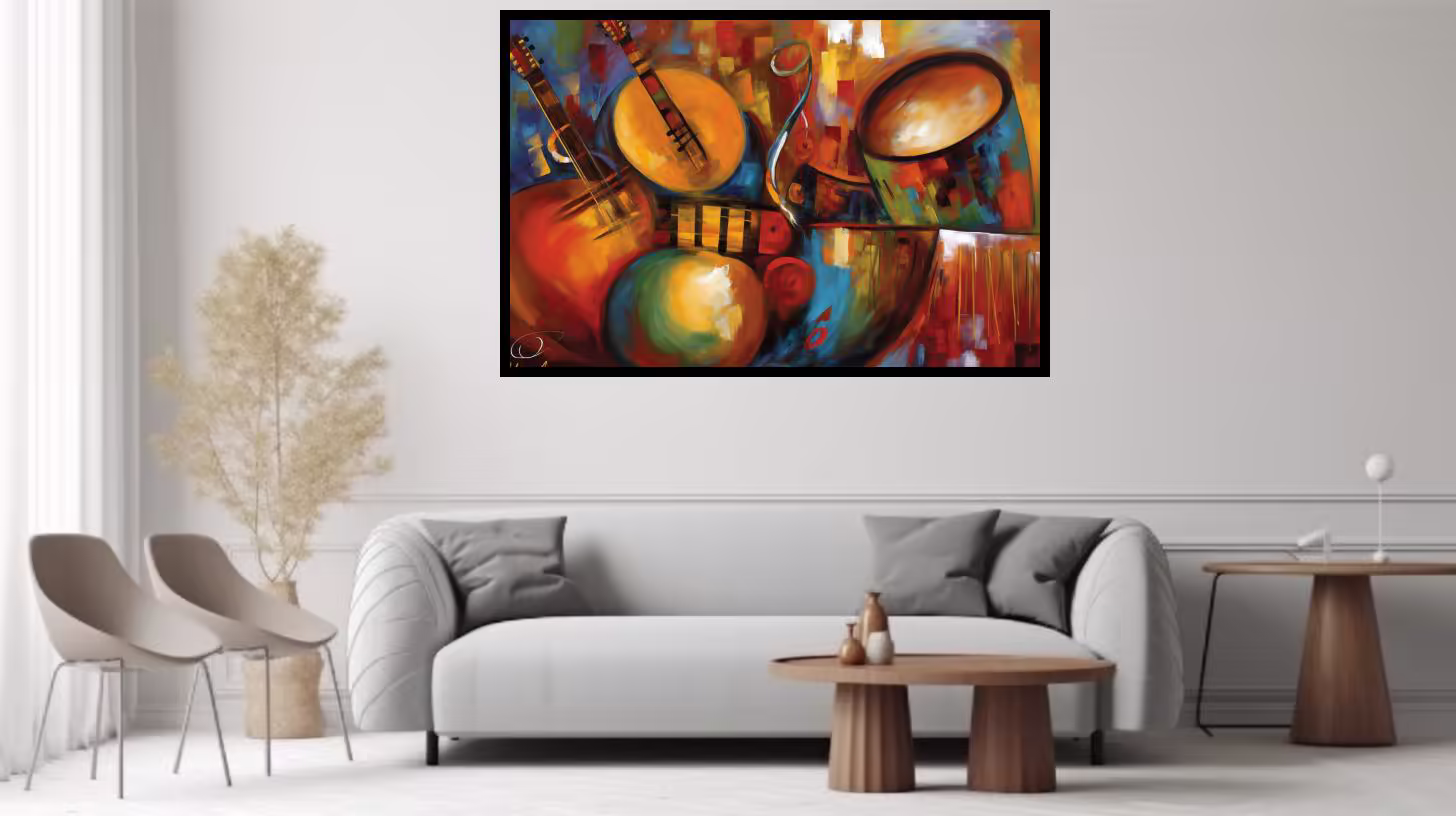 Canvas Wall Art - Instruments Unity By Chromatic Harmony Acrylic  - A1663