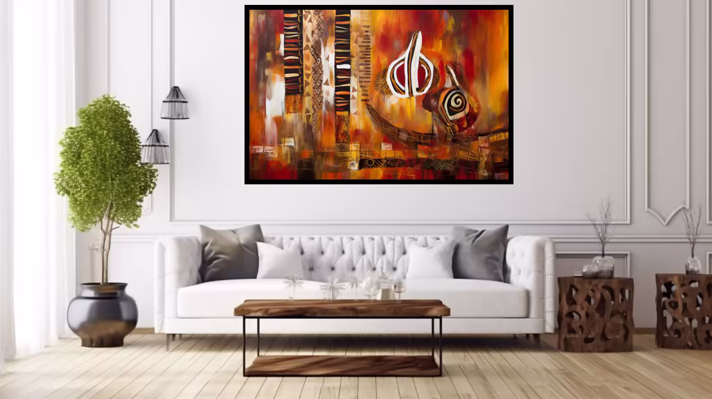 Canvas Wall Art - Tribal Rhythms By Vibrant Expressions Captivating  - A1641