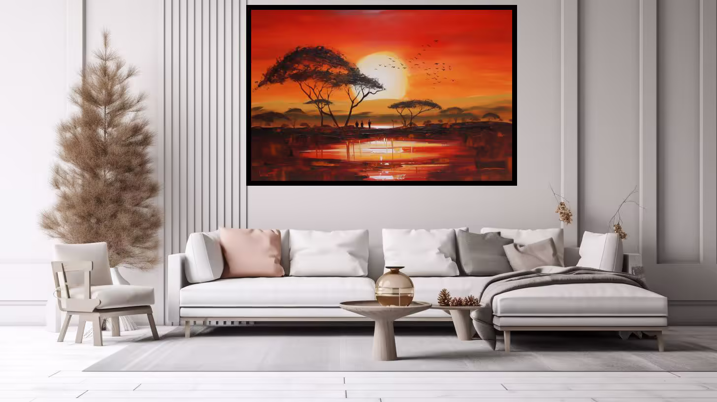 Canvas Wall Art - A Mesmerizing Blend Warm Oranges Deep - A1447